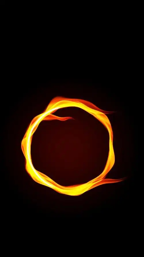 暗黑主题火焰手机壁纸