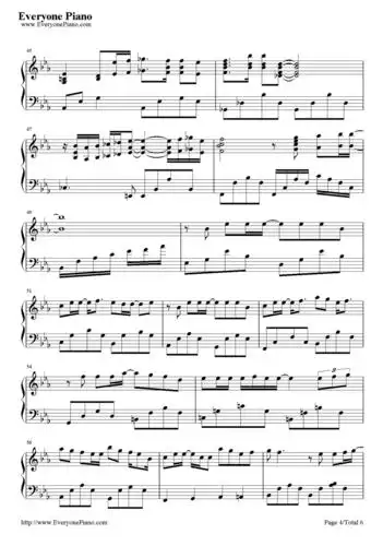 分手快乐-梁静茹五线谱预览4