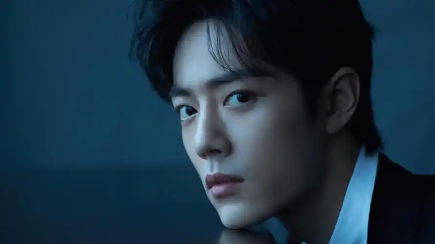 肖战天秤刺绣西服帅气迷人写真