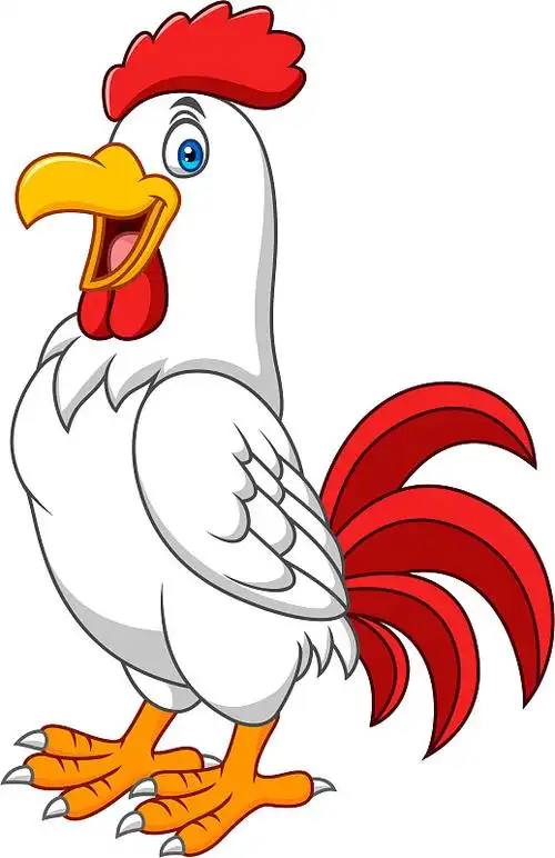 卡通公鸡快乐图片