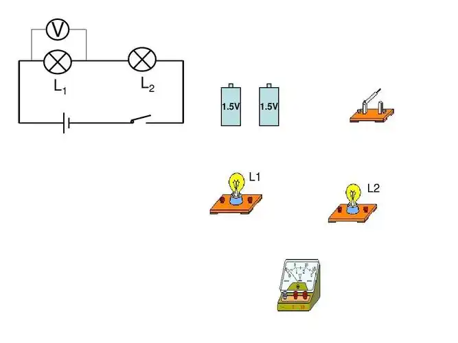 由电路图连接实物图