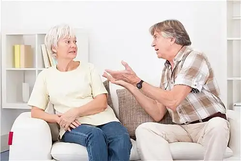 老年,夫妻,争吵