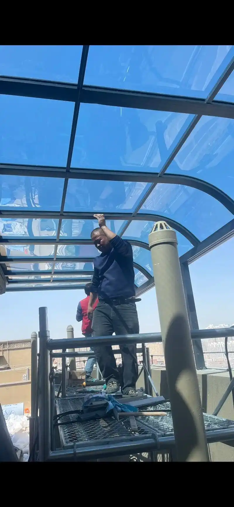 好师傅铝合金耐力板雨棚