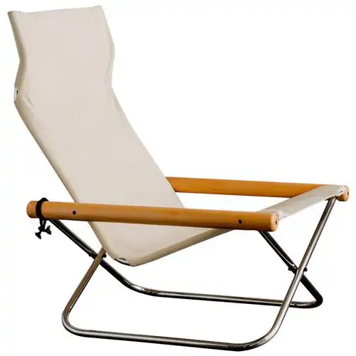 北什日式简约躺椅网红ins帆布折叠露营椅小折叠椅