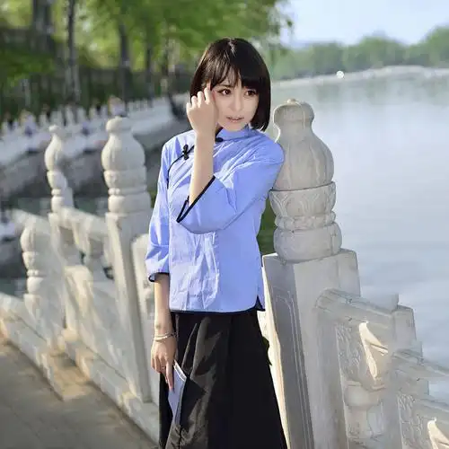 跨境外贸女装民国风学生装 五四 青年装 毕业演出校服一件代发