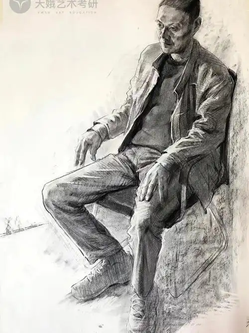 分享学习资料全身像素描#速写人物  #国美考研  #画室  #我的考研