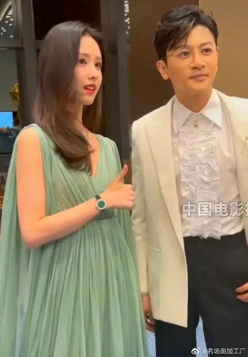 苏有朋陈都灵金鸡奖后台同框##苏有朋陈都灵同框