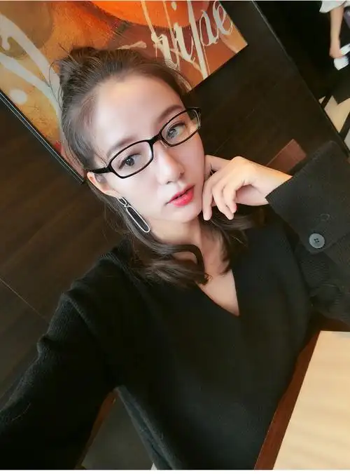 路朋(lupeng)眼镜小框女小眼镜框女轻眼睛框女可配高度近视眼镜 酒红