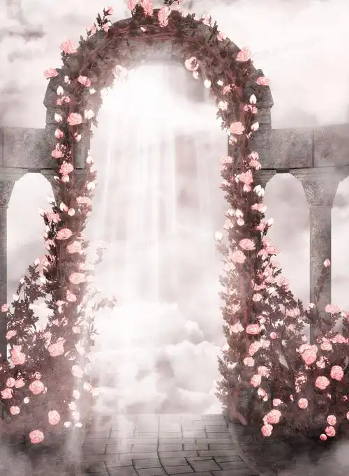 阳光下盛开的郁金香摄影高清背景