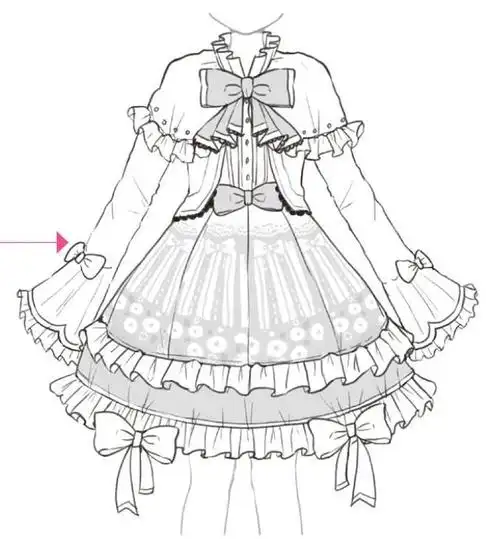 欧风小裙子画法(美的时尚好难懂)(13)