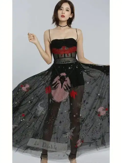 古力娜扎"无修图"穿搭照