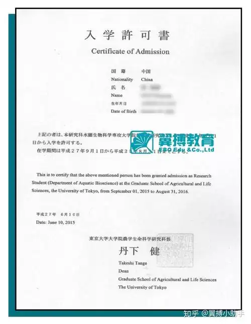 日本研究生录取通知书图鉴第一期东京大学