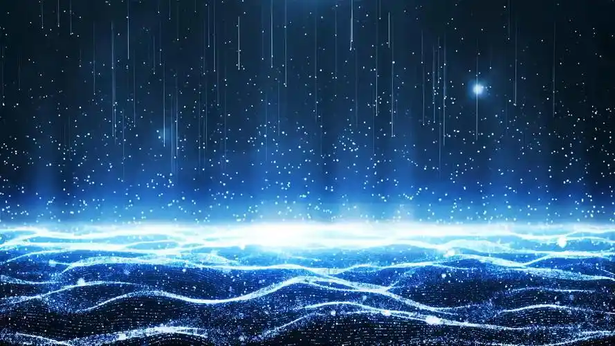 蓝色数字科技背景舞台背景