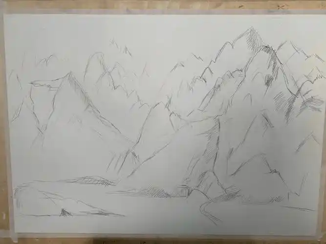 千里江山图 丙烯步骤图