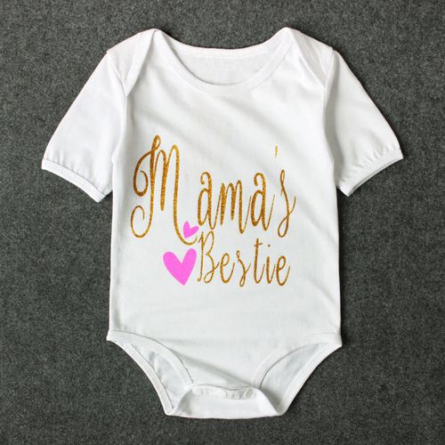 女孩儿童 夏季款 圆领短袖英文字母连身衣连体哈衣爬行服童装 ins