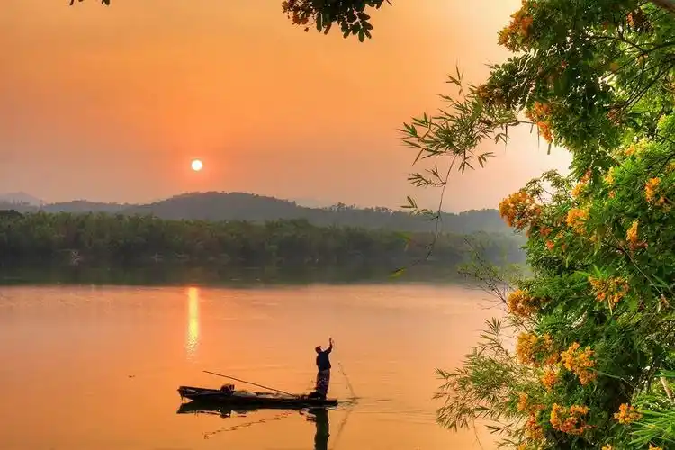 夕阳薰细草,江色映疏帘~最近增城的夕阳太美了!
