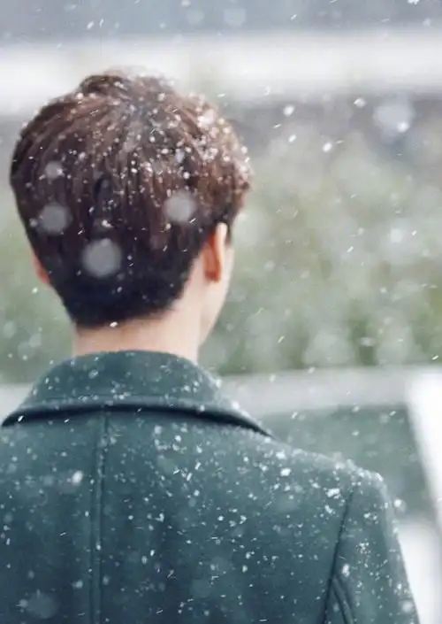 马天宇的背影在雪景里依旧是那么帅气,美这个字用在你身上太贴切了.