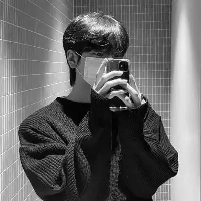 男头黑白真人头像高冷帅气图片_男生头像_头像屋