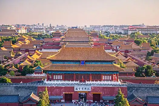 故宫,全景,鸟瞰,古建筑