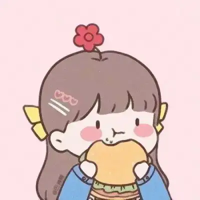 动漫吃货专属头像女,高清超可爱张嘴吃东西动漫头像女生图片