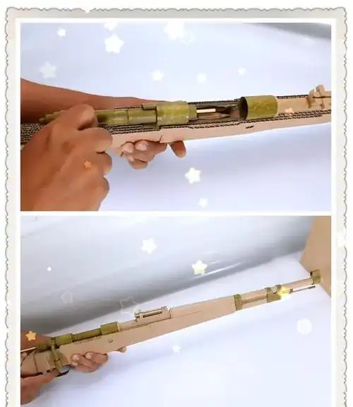 总是吃不到鸡那就用纸做一把98k吧纸糊的子弹也能很刺激