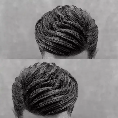 今日分享男士侧分背头.