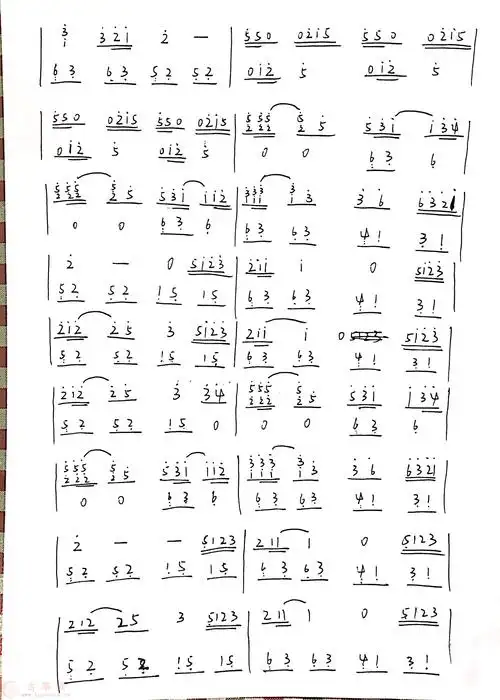 菊次郎的夏天(大优酱改编) - 流行古筝曲谱 - 古筝曲谱 - 古筝网