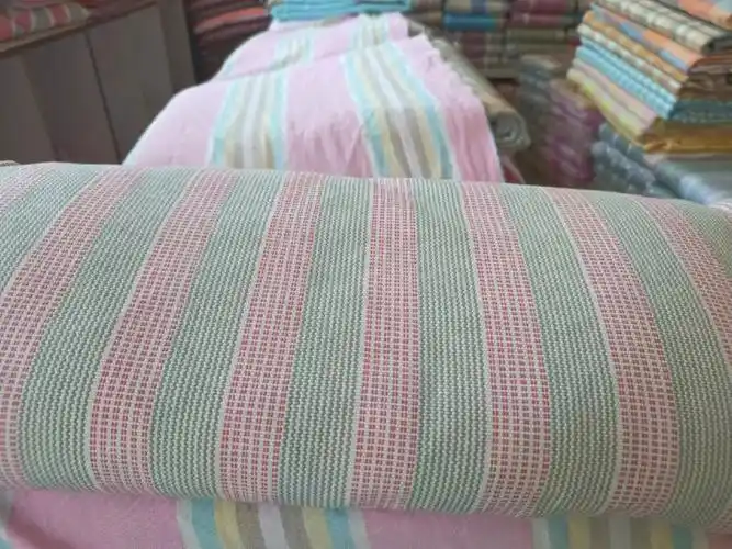 这款纯棉老粗布凉席布都批发出去了