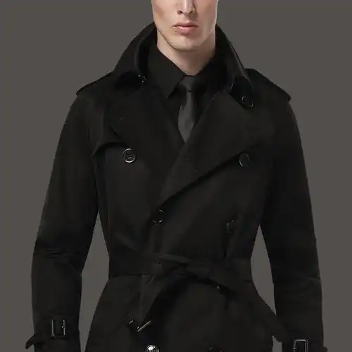 穿dress 男士服饰 zwvv新品风衣男韩版春秋季长款披风长款过膝风衣