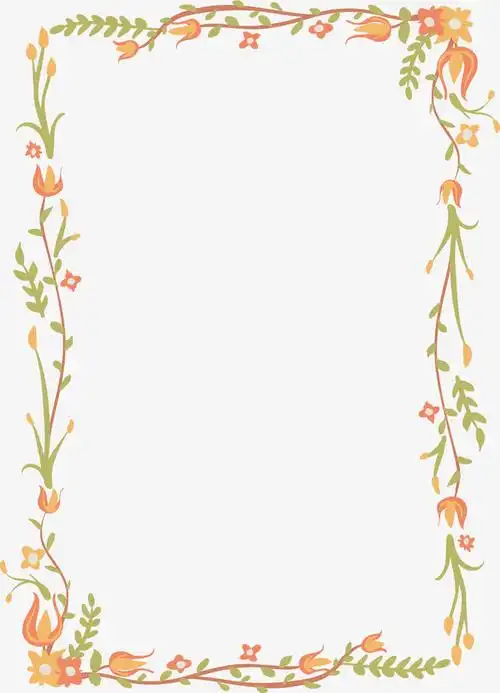 精致花藤边框