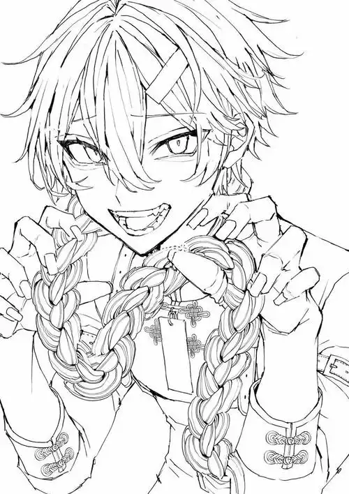 国美考研|动画人物神态线稿参考素材分享97