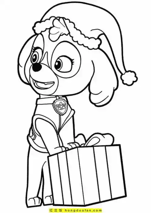 11张可以免费打印的汪汪特工队最棒的小狗涂色图片
