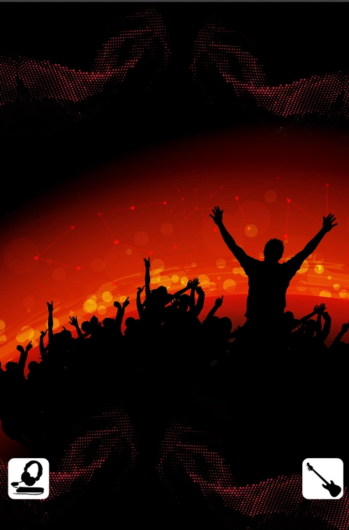 激情氛围的演唱会聚会狂欢背景素材
