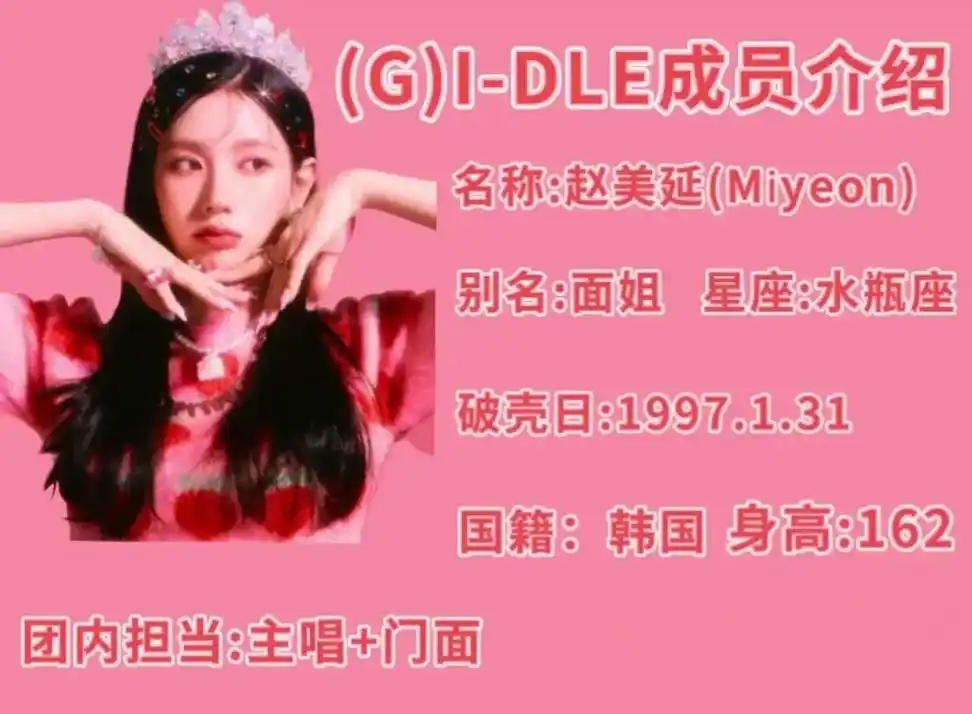 #kpop女团 #gidle #gidle成员介绍 - 抖音