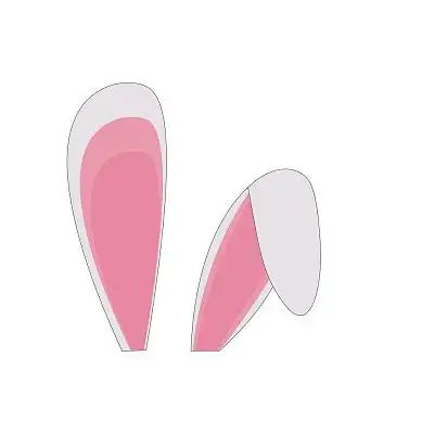 兔耳朵卡通动物兔子png元素