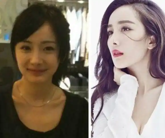 2.杨幂 化妆前也很普通,化妆后弱爆了,简单就是御姐范.