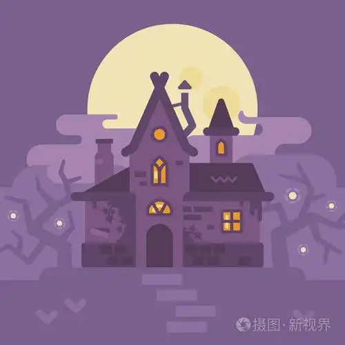 老房子 int 的沼泽.万圣节女巫小屋平插图