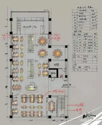 酒店一层自助餐厅设计