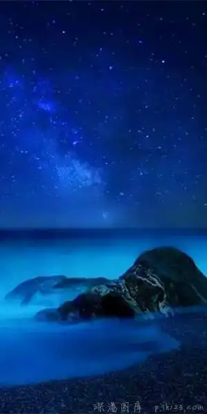 蓝色美景手机壁纸_梦幻蓝色美景