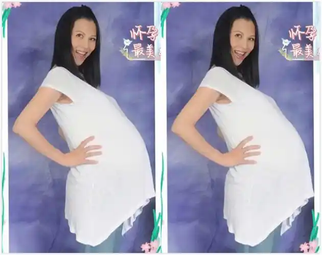 张晋晒老婆孕期照蔡少芬8年生3个宝宝怀儿子时肚子最大