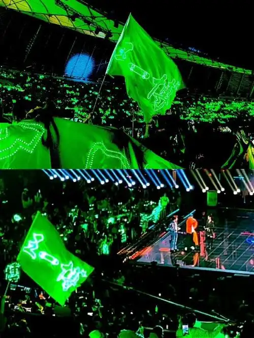 绿海出圈至今每个人提起全场绿色灯牌想到的都是王一博的粉丝小摩托每