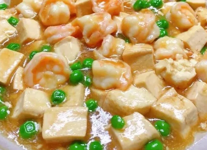 虾仁豆腐的做法,豆腐顺滑柔嫩,虾仁鲜香弹牙