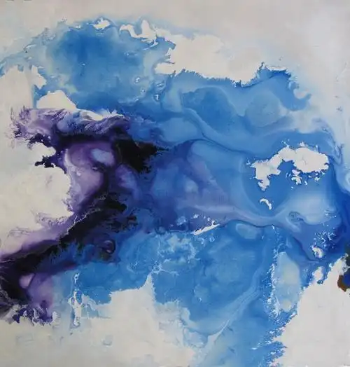 抽象油画之黑蓝-色块抽象-抽象油画-逸品油画艺术网