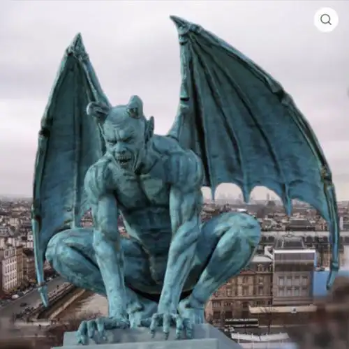 复古石像鬼怪兽雕像摆件2021新款境外树脂创意橱窗树脂工艺品装饰