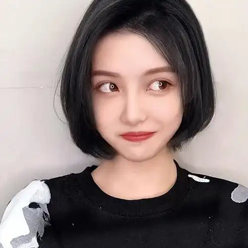 工厂货源假发女短发bobo头中分无刘海学生发少女修脸自然现货代发