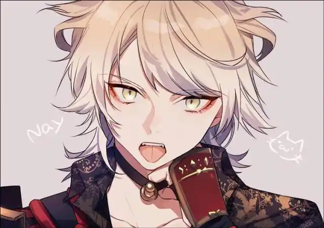 吐舌搞怪的男生.画师:山田ちきん子 ins:chickenko770