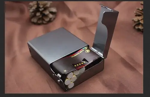 来福825福宝侧开自动弹盖烟盒20只装铝制烟盒 可个性定制