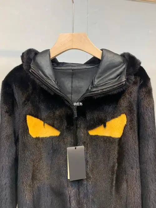 fendi 芬迪 男女款 水貂 皮毛一体 连帽外套_皮毛一体_水貂_外套_芬迪