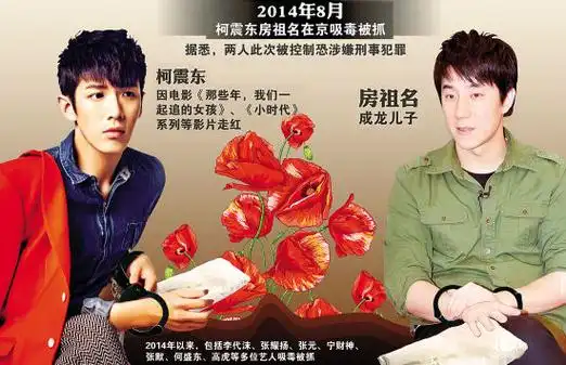 北京警方18日晚证实,房祖名因涉嫌容留他人吸毒罪被刑事拘留,柯震东因