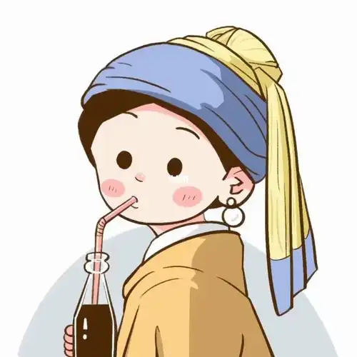 戴珍珠耳环的少女绘画